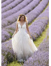 Ivory Lace Glitter Tulle Fabulous Wedding Dress